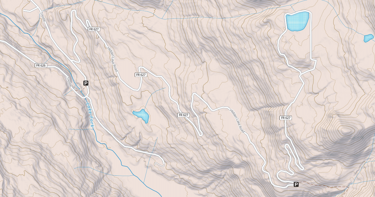 Map preview of HIDDEN LAKE