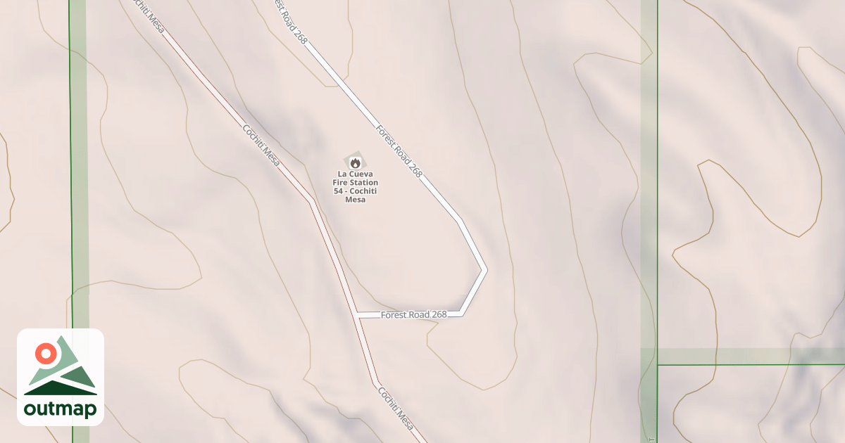 Map of BLAND CANYON