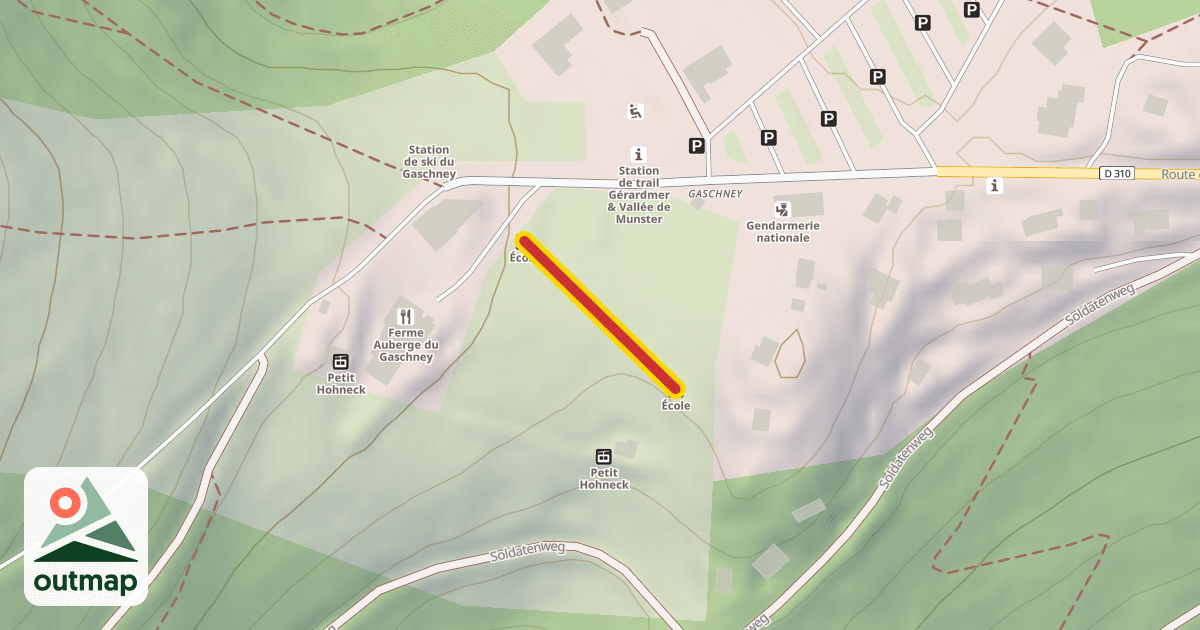 Map of École
