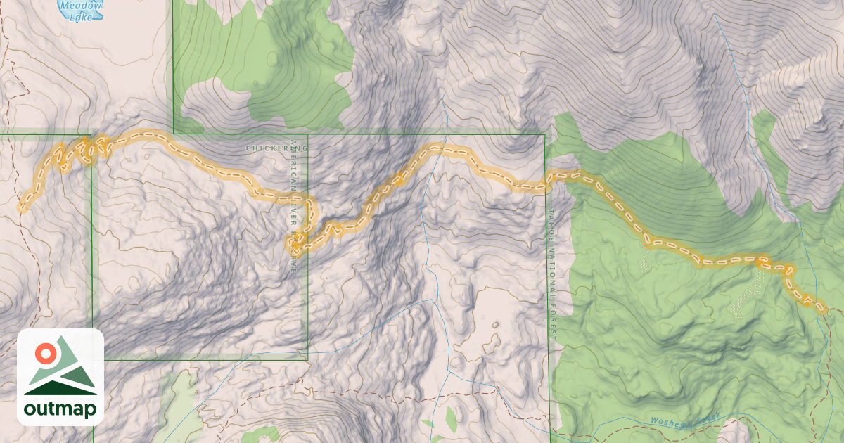 Map of Granite Chief Trail