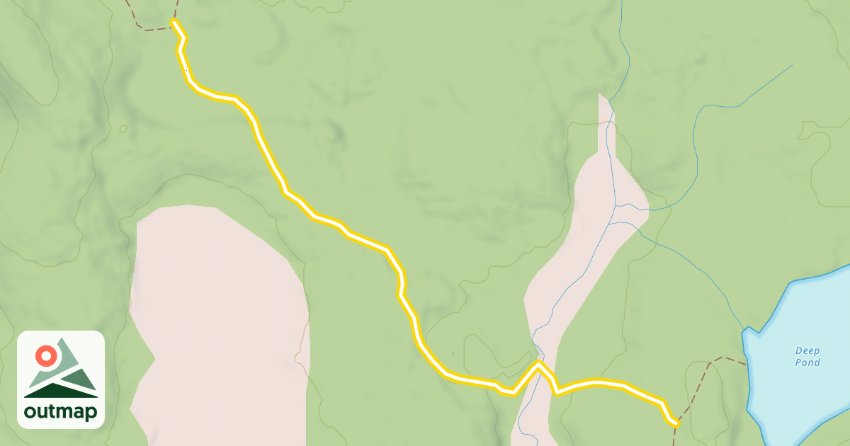 Map of Wassataquoik Lake Trail