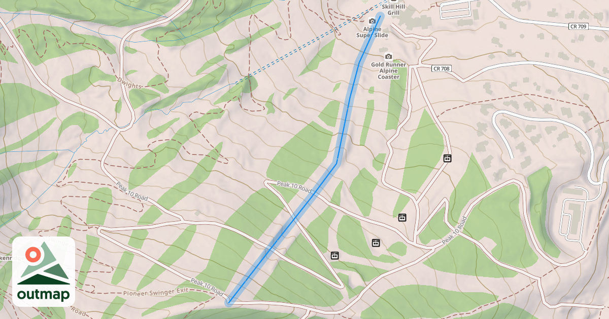 Map of Freeway Terrain Park & Pipe