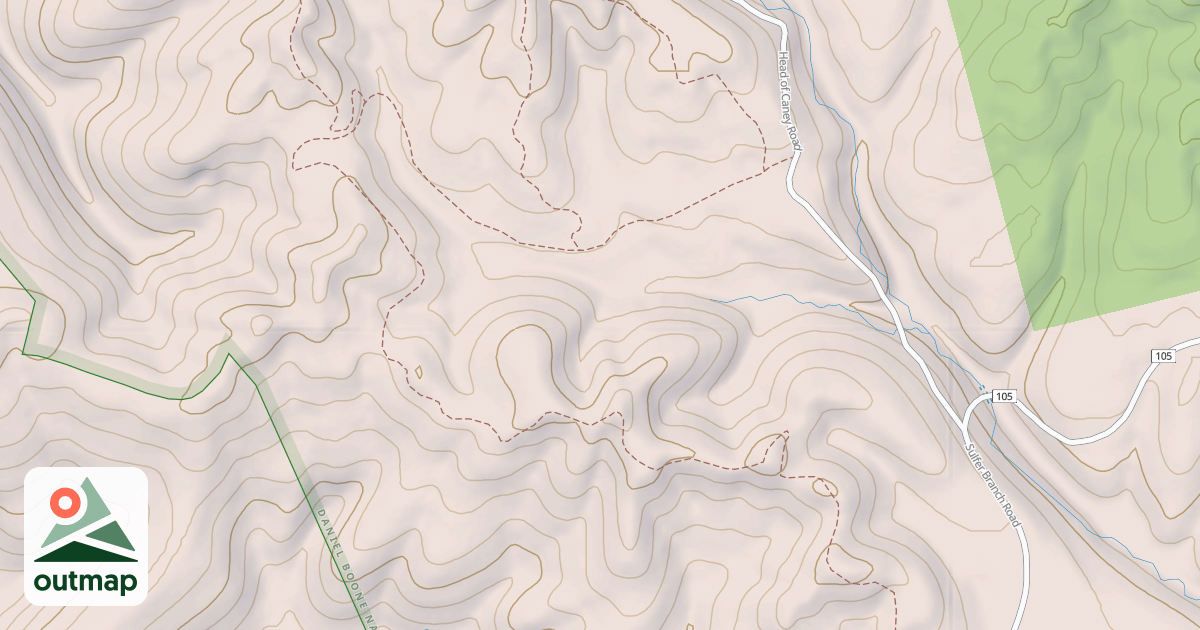 Map of White Sulphur Ohv Trail