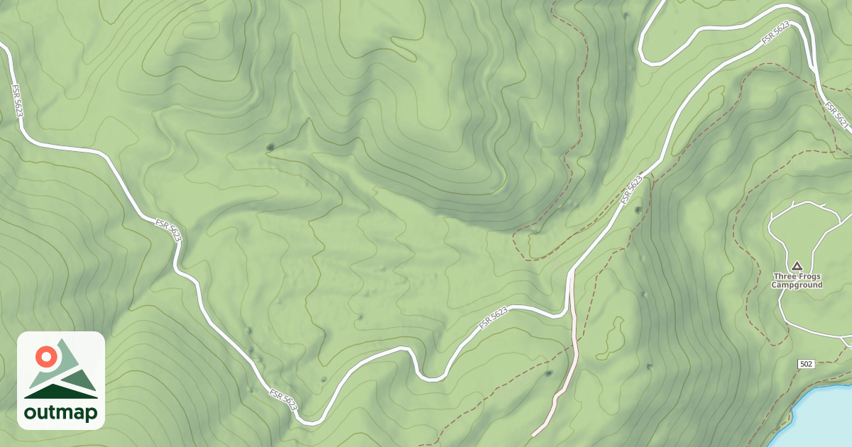 Map of (FDR) SOUTH LICK CREEK