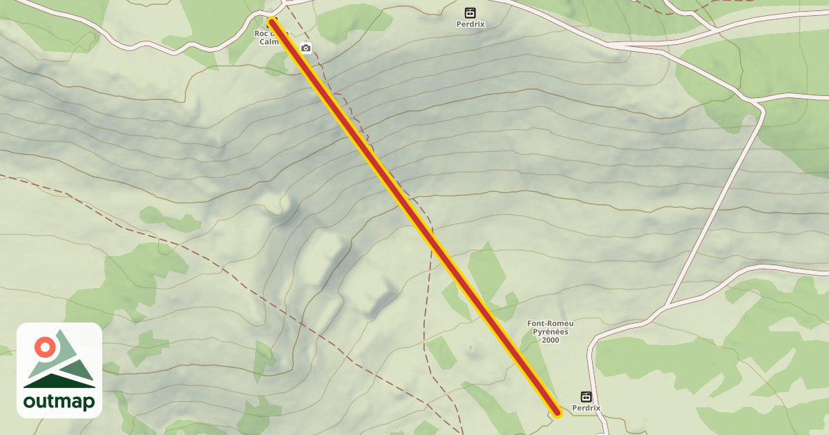 Map of Roc de la Calme