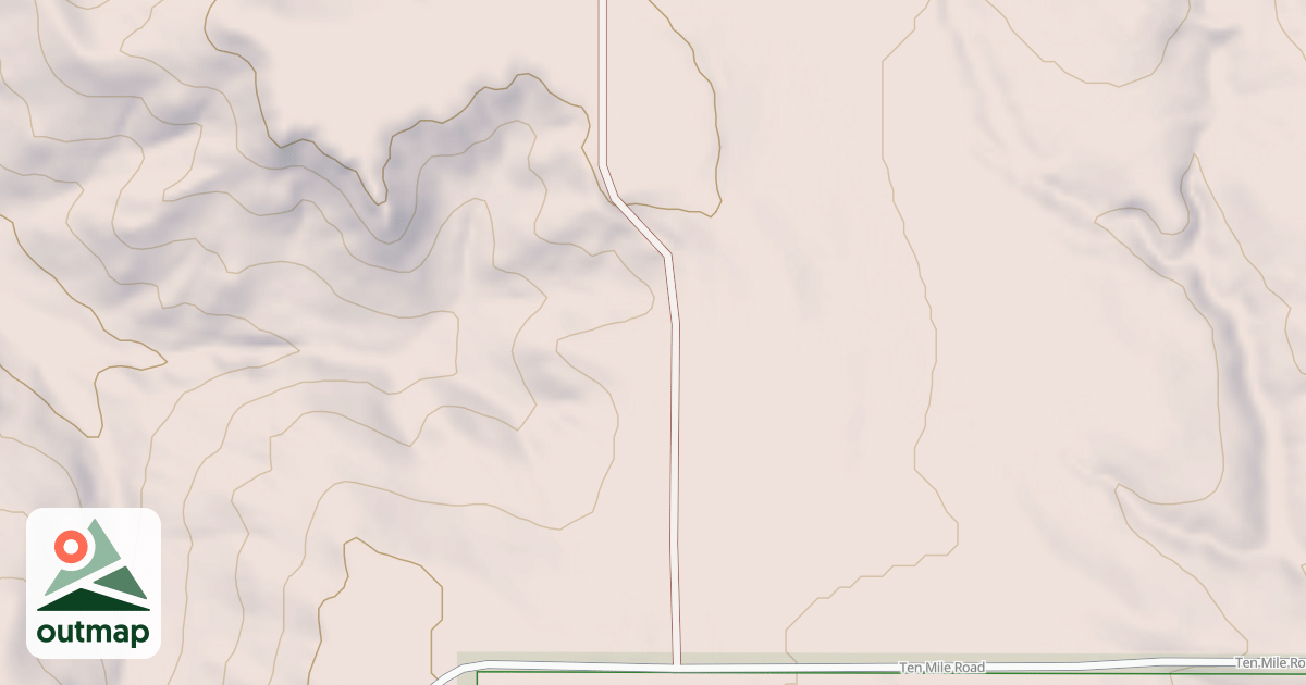 Map of PUMPKIN-OTTER DIVIDE
