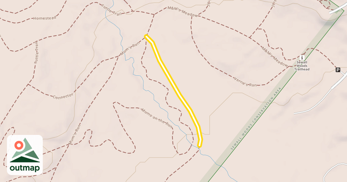 Map of Lower Bridge Trail