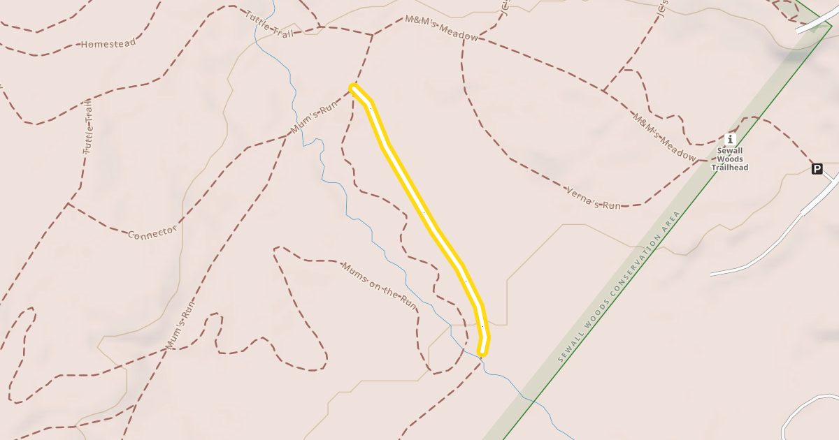 Map preview of Lower Bridge Trail