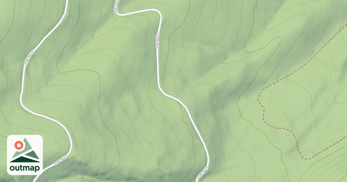 Map of (FDR) SOUTH LICK CREEK