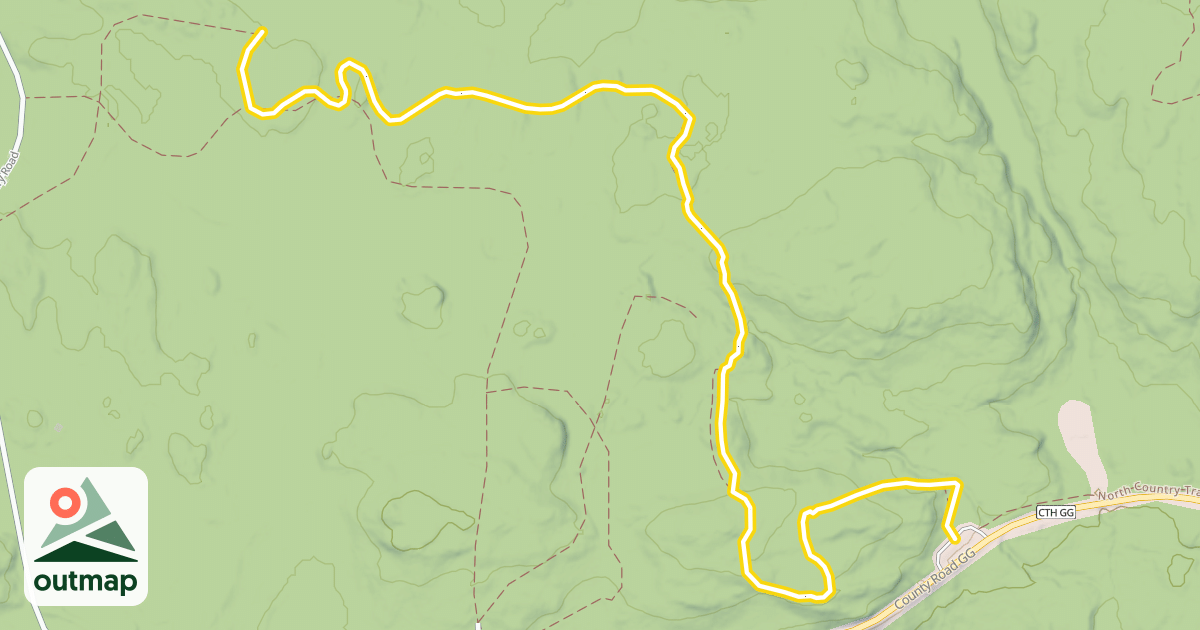 Map of North Country Trail