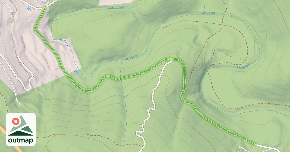 Map of Chemin de la Roche Percée