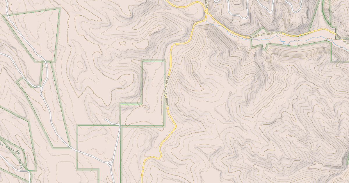 Map preview of BOLES CANYON