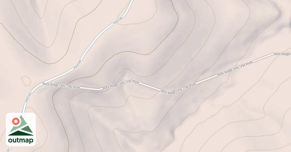 Map of Rock Ridge Ohv Trail