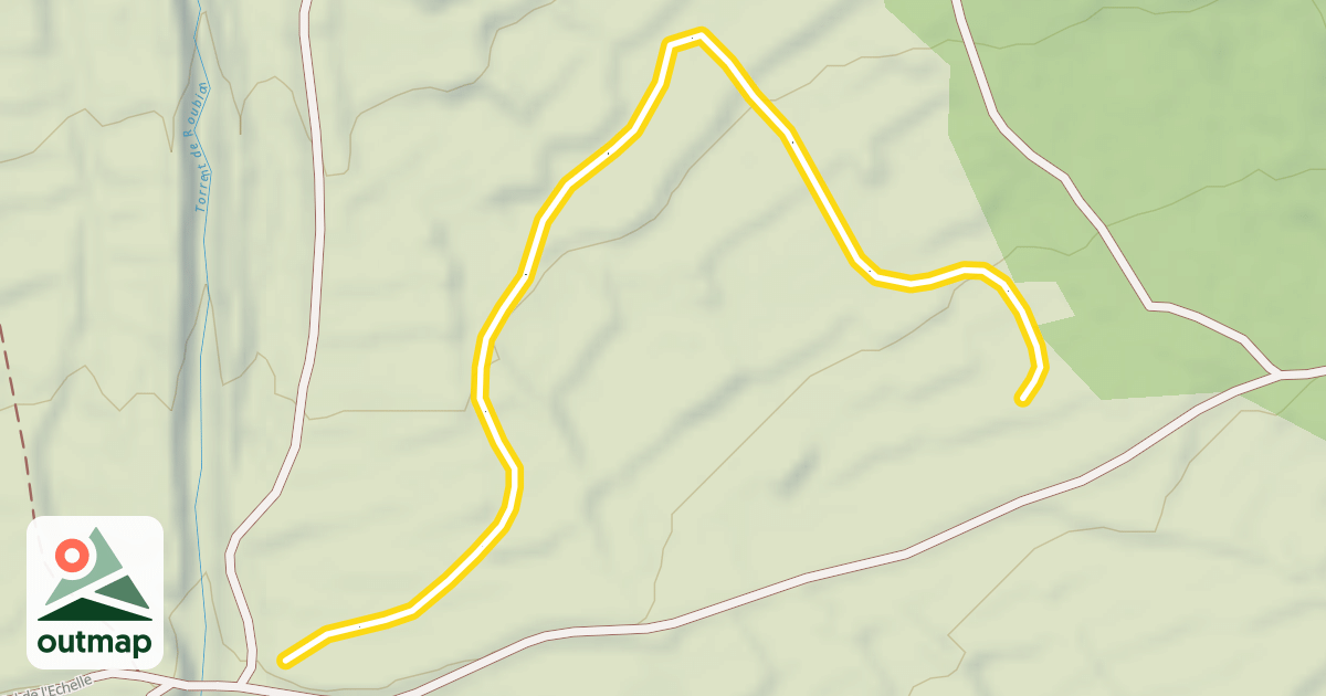 Map of Les Combes - Robichet / Col de l'Echelle