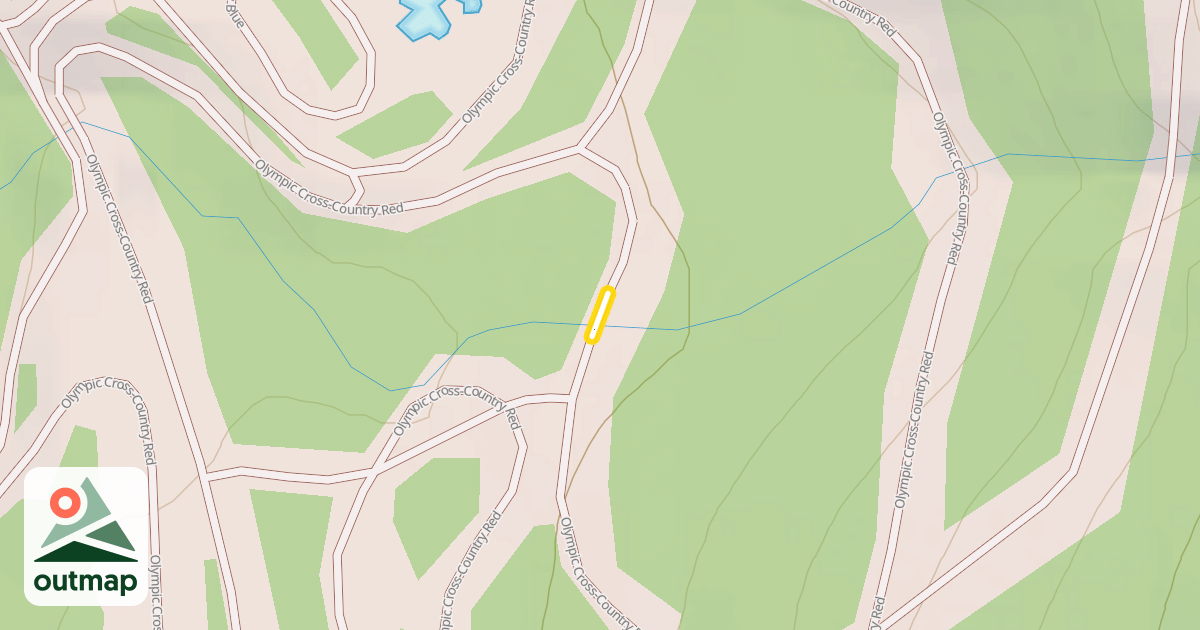 Map of Olympic Cross-Country Red