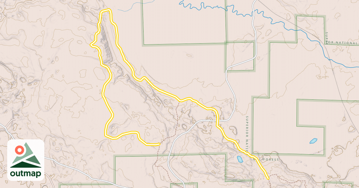Map of Big Aspen Trail