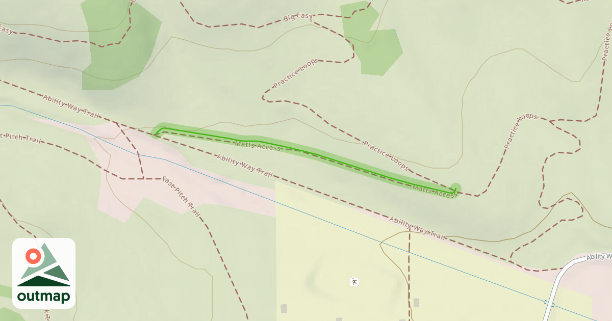 Map of Matts Access