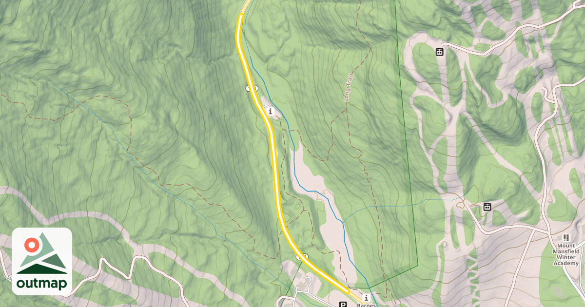 Map of Mountain Road