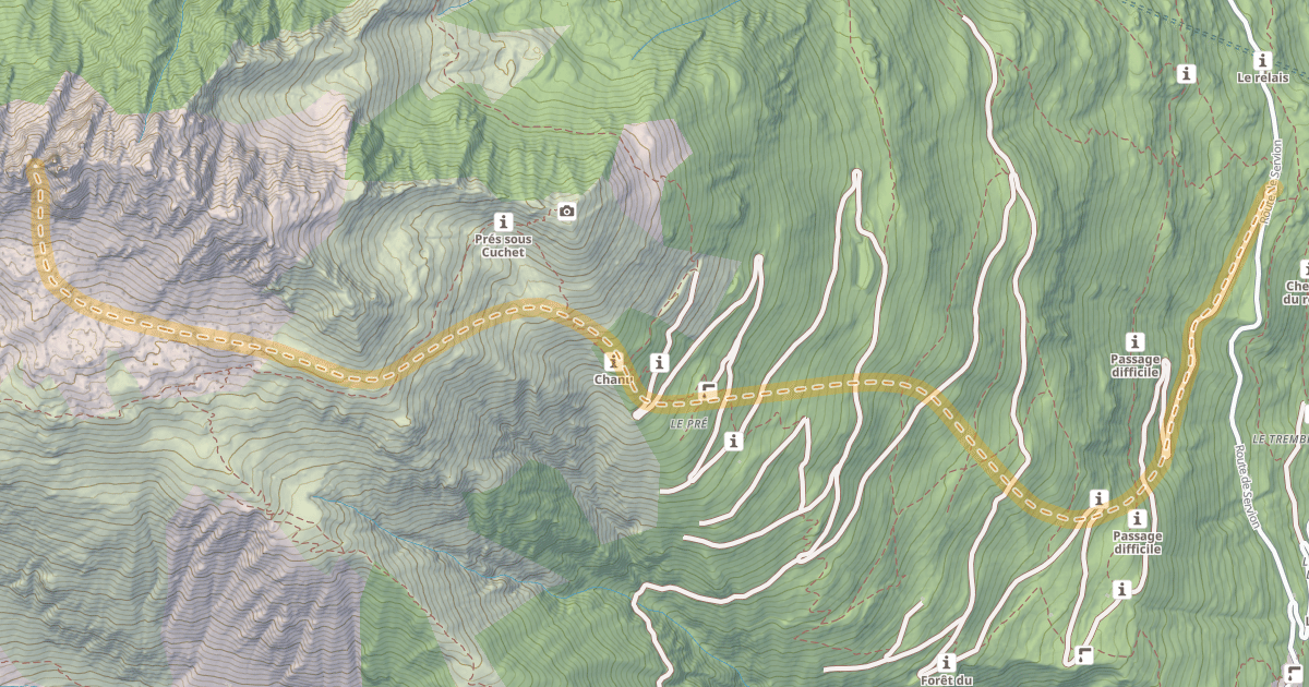 Map preview of Clocher des Pères — Servion