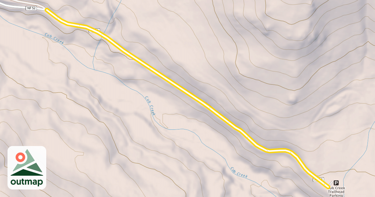 Map of Cub Creek Road