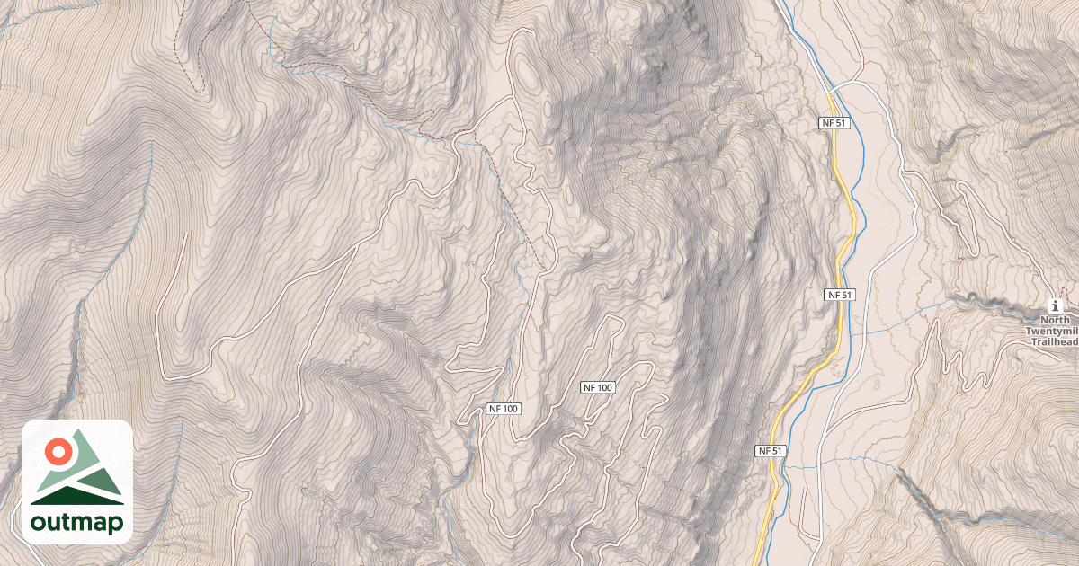 Map of DOE CREEK
