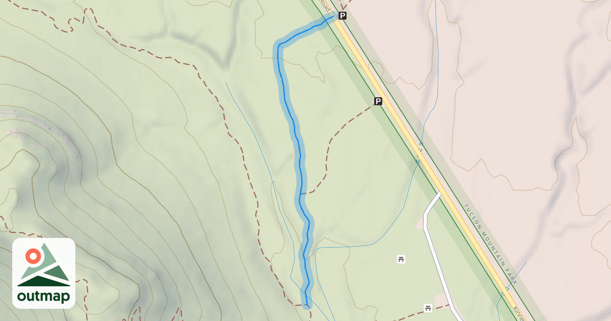 Map of Brown Mountain Connector