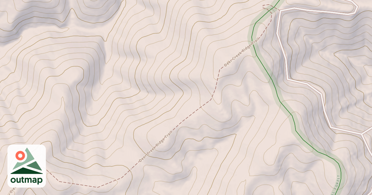 Map of Deer Creek Ridge