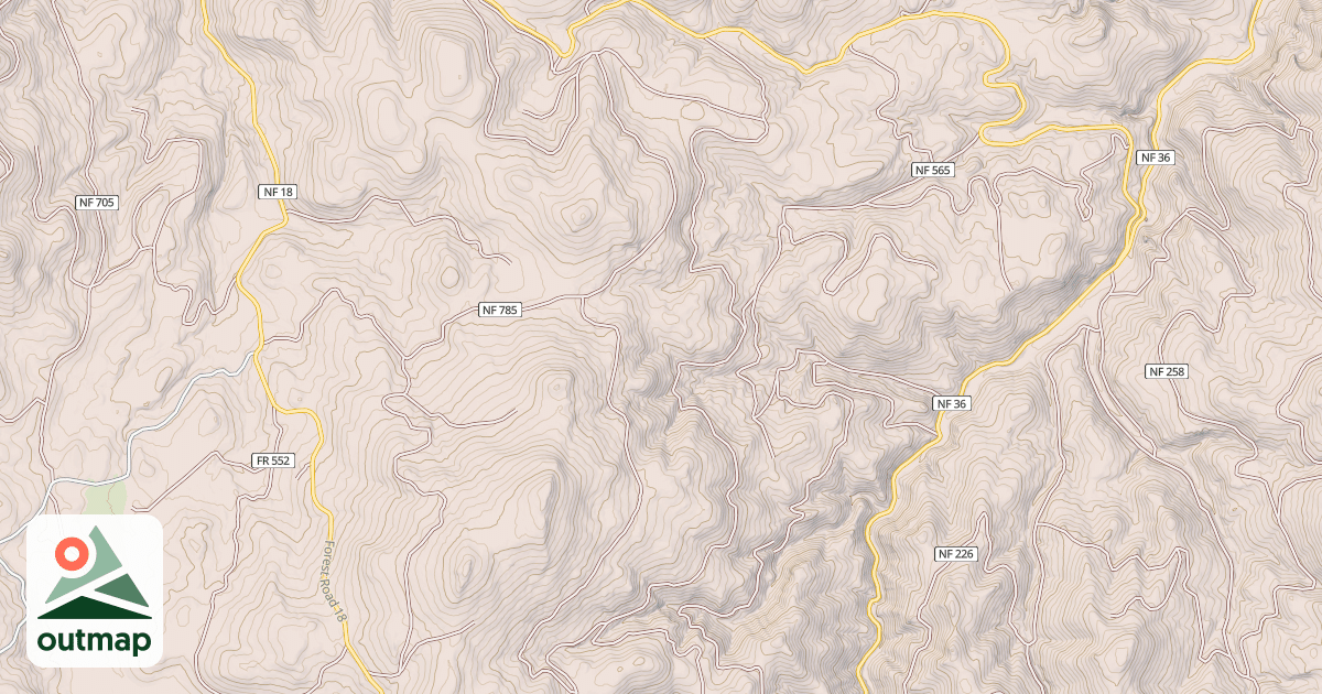 Map of ADJ FISH STREAM MRS