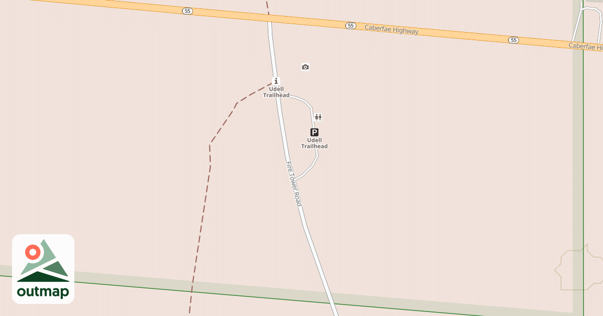 Map of UDELL FIRETOWER INTERP SITE