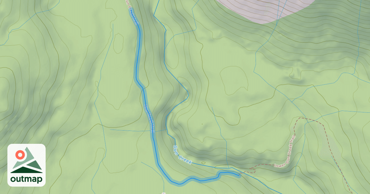 Map of Gun Creek Trail