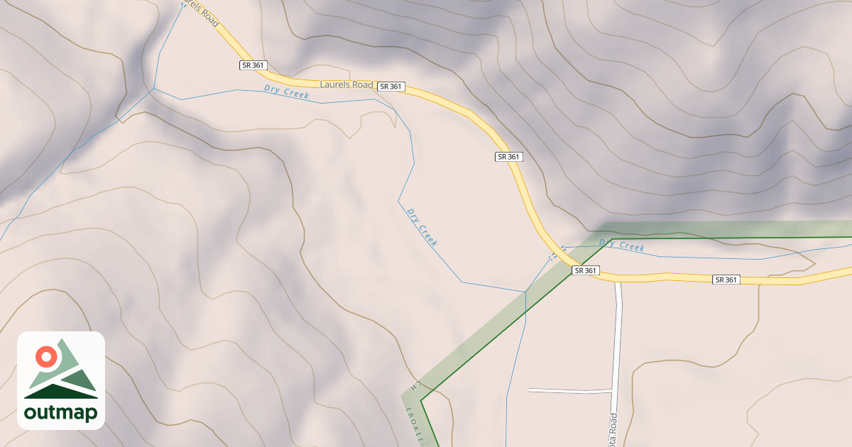 Map of THE LAURELS REC. AREA