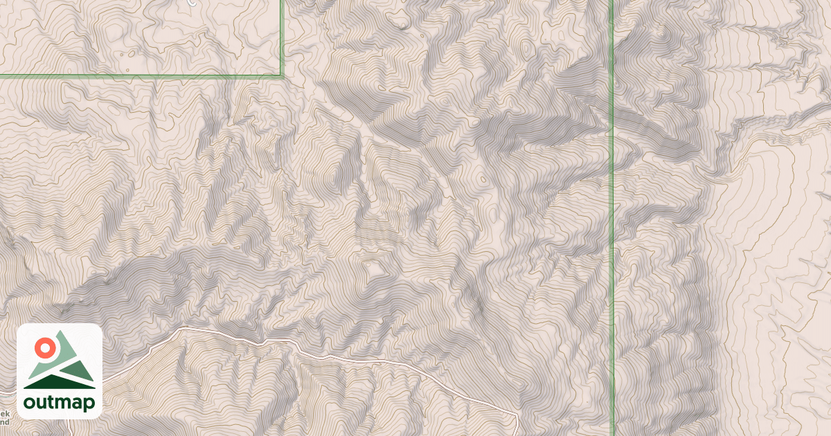 Map of ASPEN HOLLOW TO CHICKEN CREEK