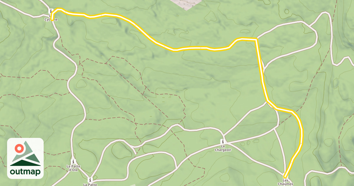 Map of Petite Scandinave - Le Cyclone / Les Chaumes