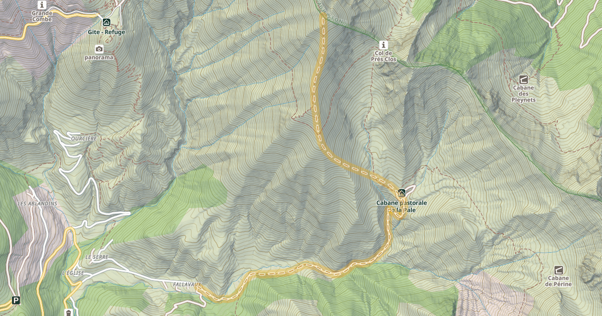 Map preview of Croix de Rougny — Fallavaux