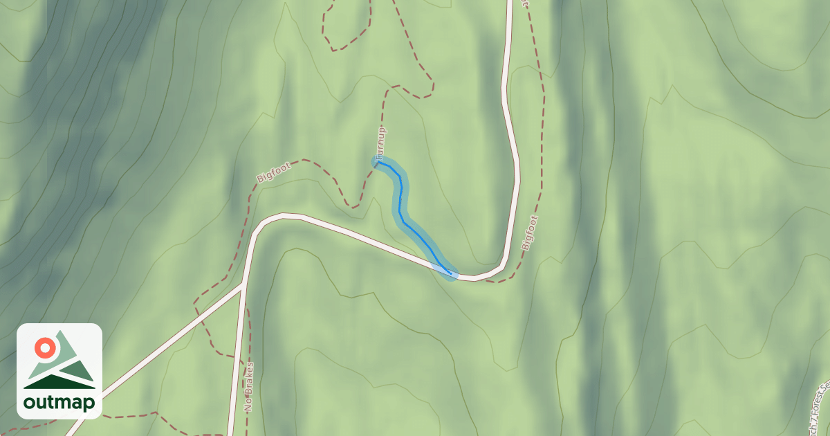 Map of Bigfoot