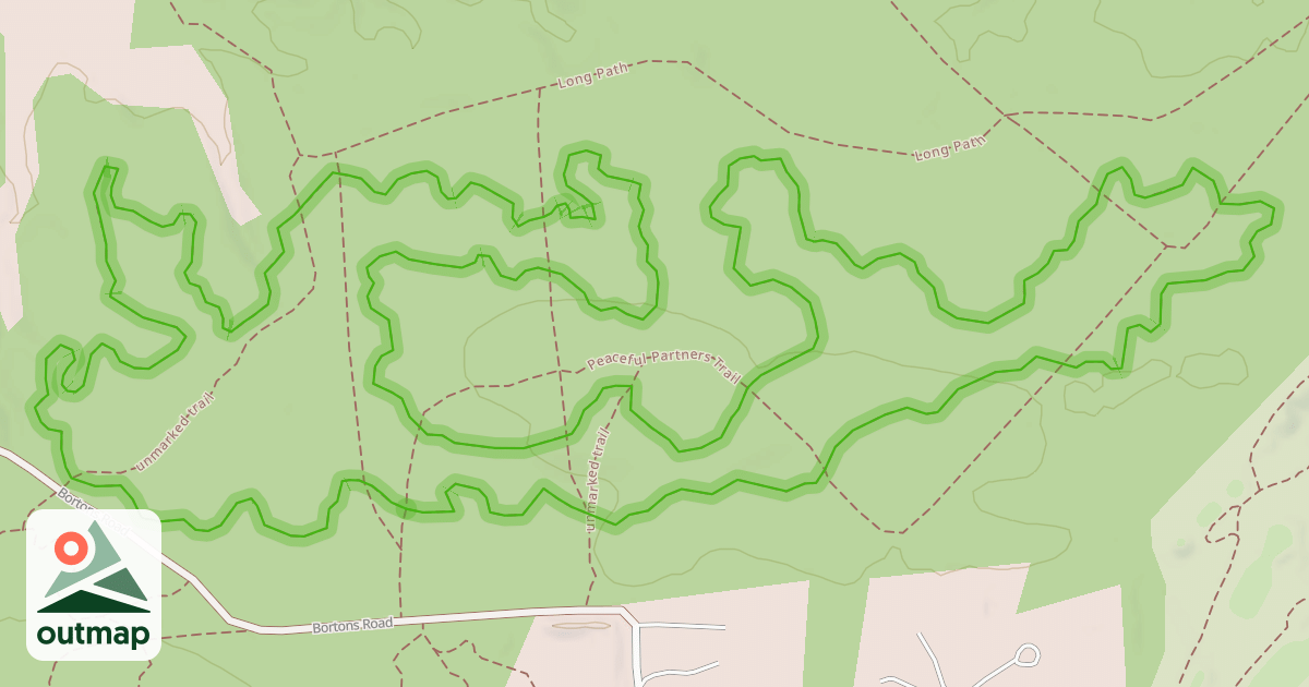 Map of REI Corkscrew White Trail