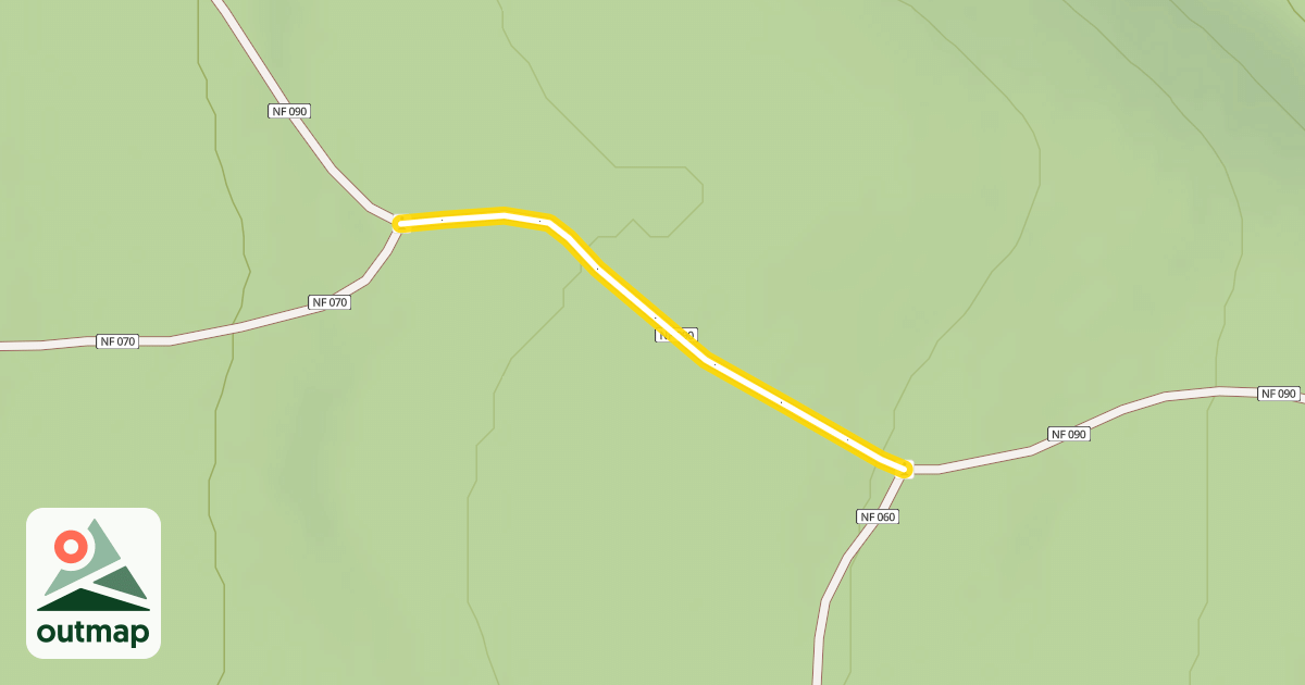 Map of Forest Road 4615-090