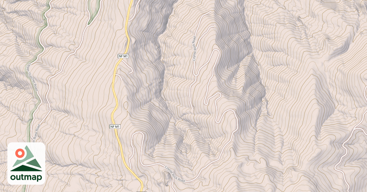Map of COYOTE ROCK