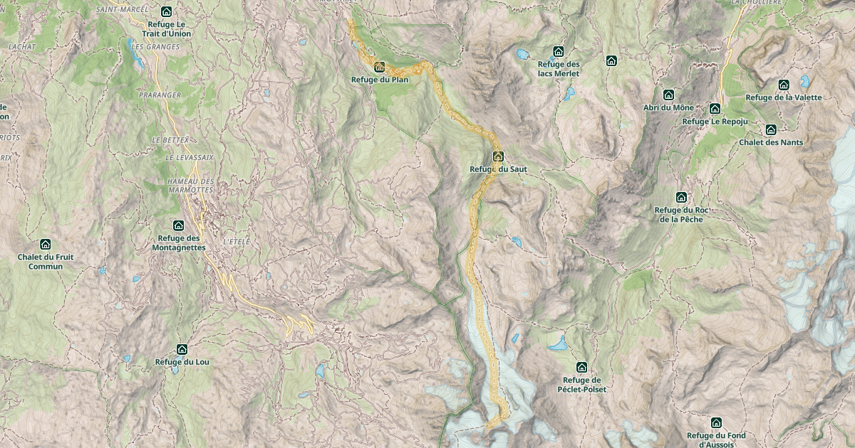 Map preview of Col de Gébroulaz — Méribel-Mottaret