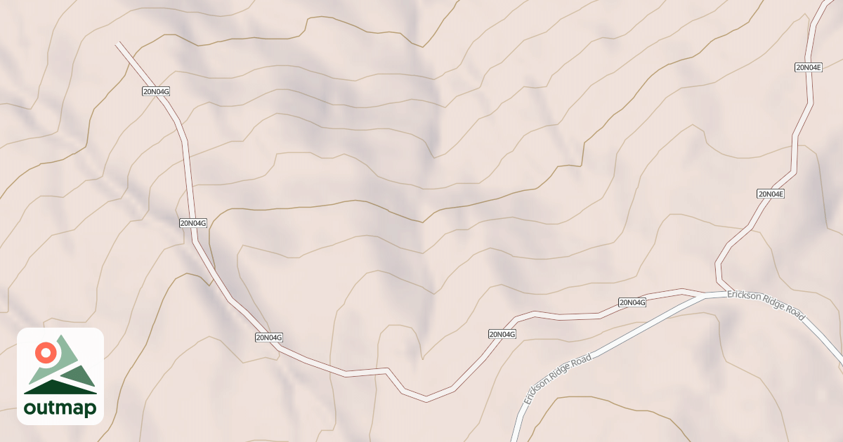 Map of ERICKSON RIDGE SPUR G