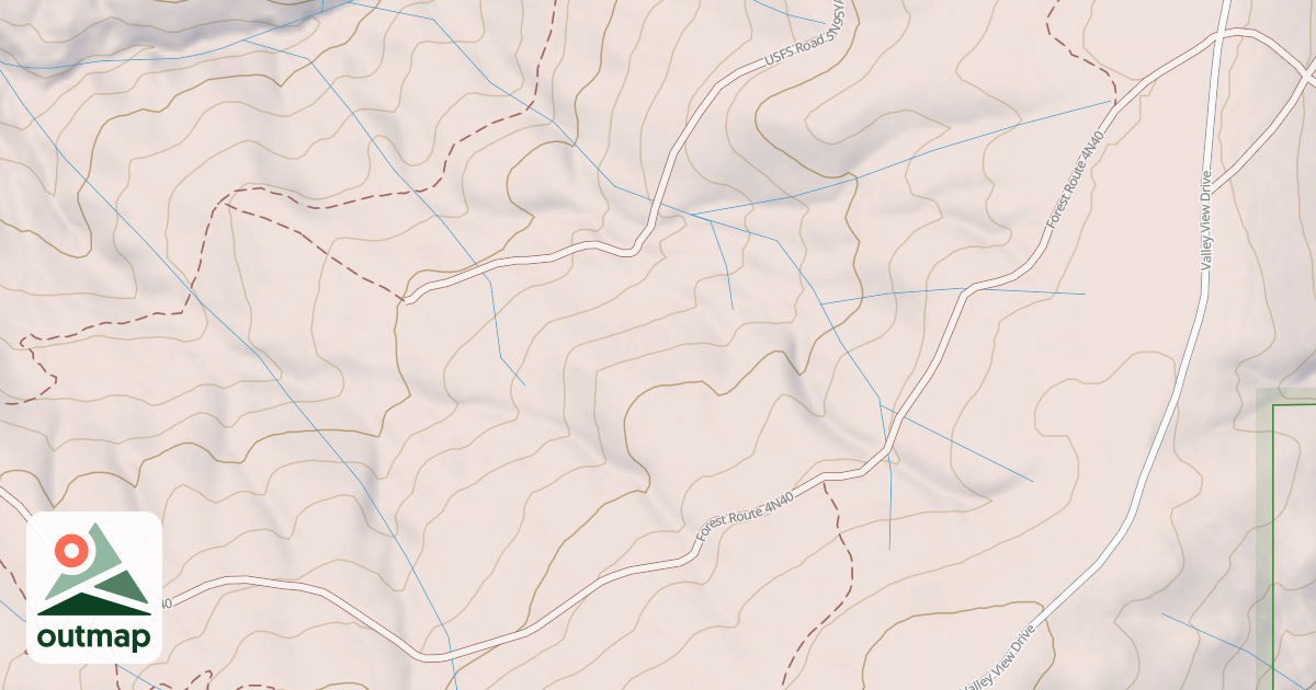 Map of USFS Motor Vehicle Use Map Roads {2E4D009F-3ECB-4EAF-A1F7-59CD881A07E3}