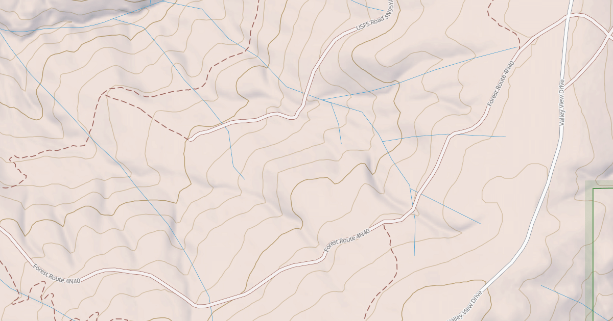 Map preview of USFS Motor Vehicle Use Map Roads {2E4D009F-3ECB-4EAF-A1F7-59CD881A07E3}
