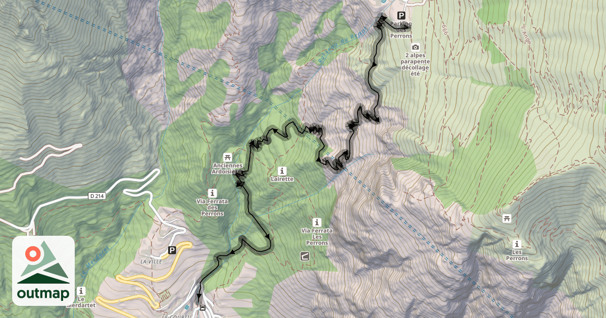 Map of Venosc