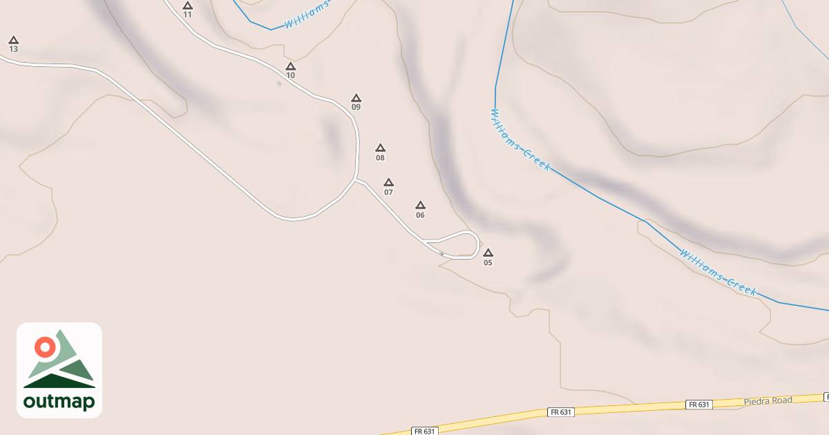 Map of WILLIAMS CK CG ORPHAN
