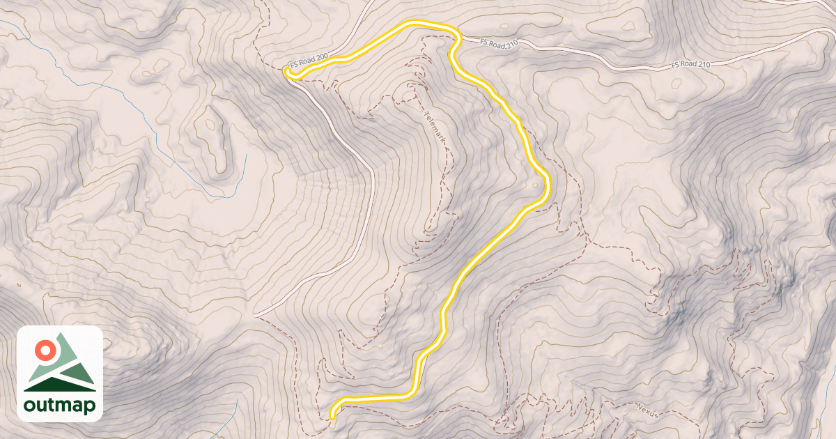 Map of FS Road 200