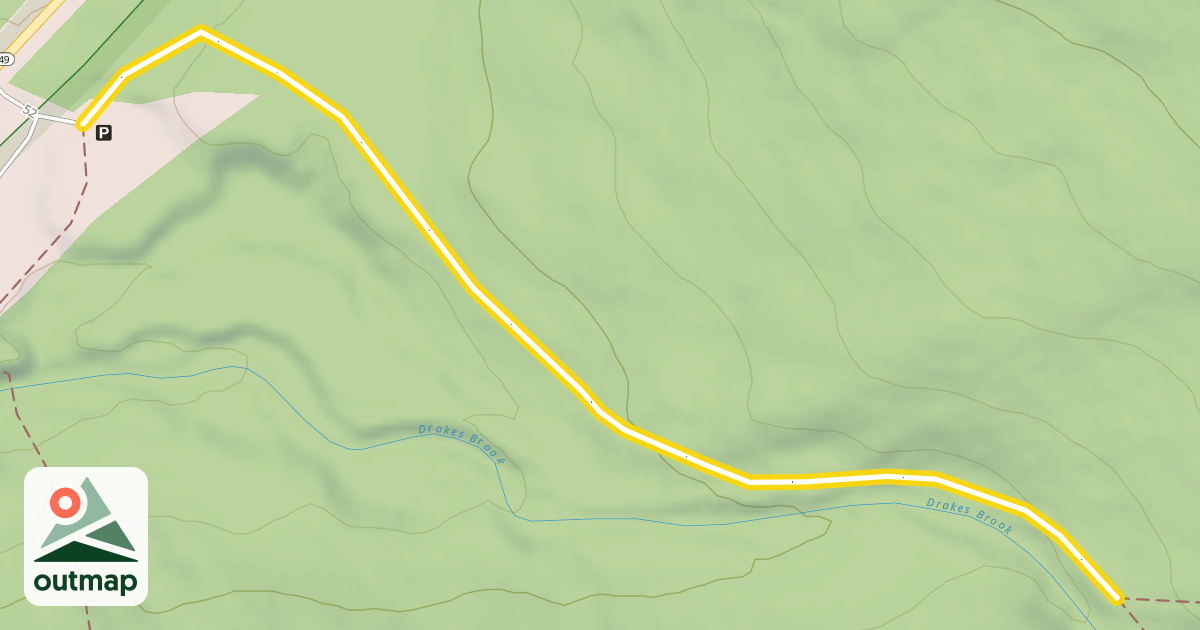 Map of Drakes Brook