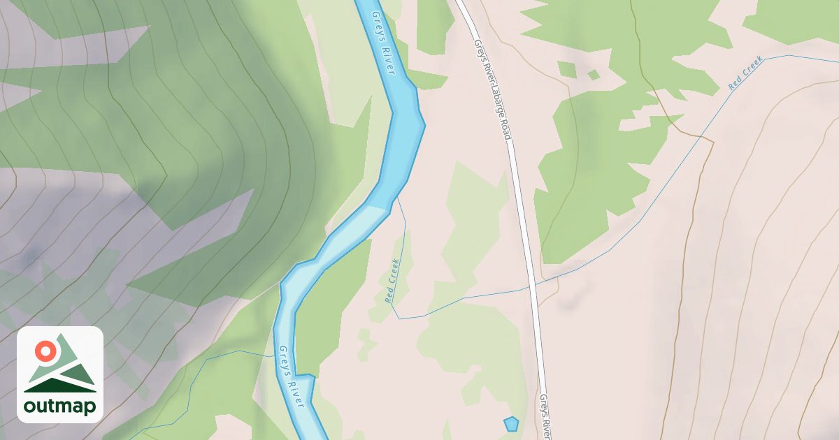Map of RED CREEK DISPERSED