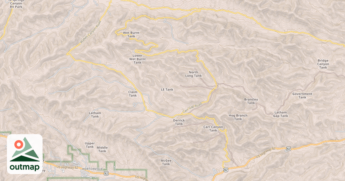 Map of CARR GAP