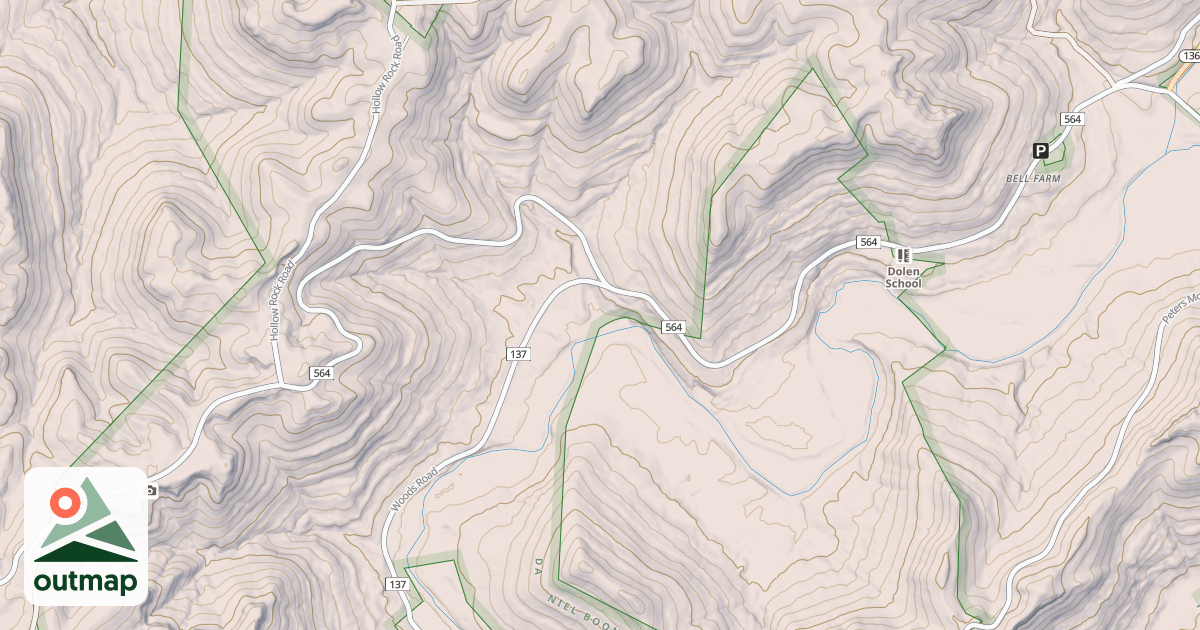 Map of BELL FARM