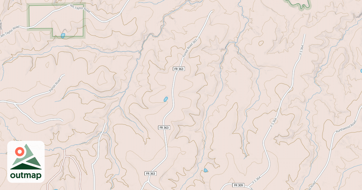 Map of MAYHAW RIDGE